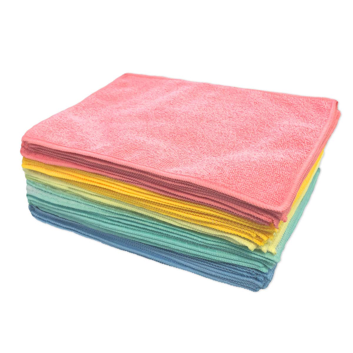 

микрофибра 5 экономичных чистящих салфеток Водопоглощающие, быстросохнущие салфетки, разноцветные, цвета, набор из 50 штук,