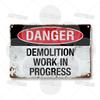 Workplace Warning Metal Sign PPE Plaque Restricted Area Safety Notice Workers Overhead Workplace Rules Construction Site Poster