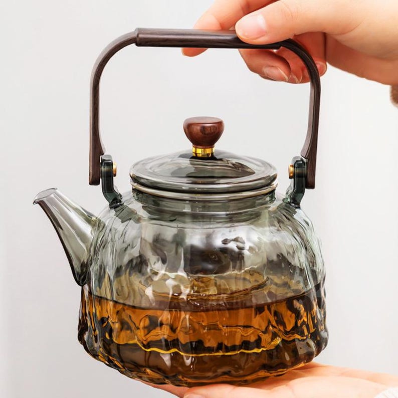 Glass Teapot High-temperature Resistant Glass Teapot Teapot with Filter Tea Set for Tea Parties