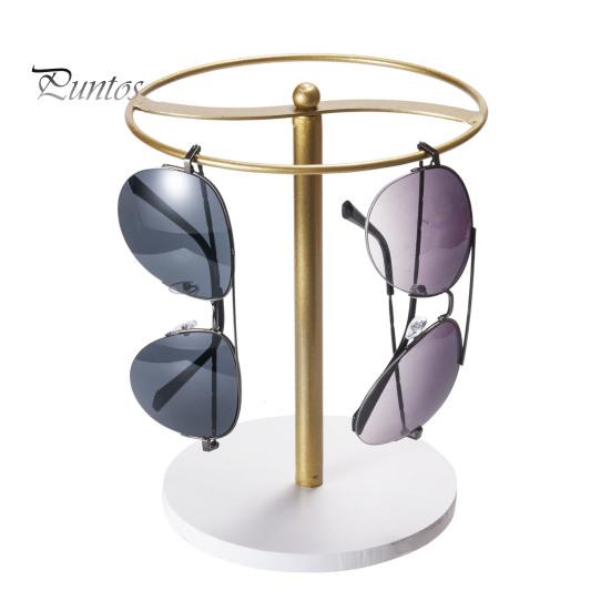 

Органайзер для солнцезащитных очков, металлическая стойка для хранения с устойчивым основанием, простая сборка, настольный органайзер для очков золотистый