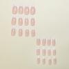 White French Wearing Nails Almond False Nails Simple Nail Art Tips