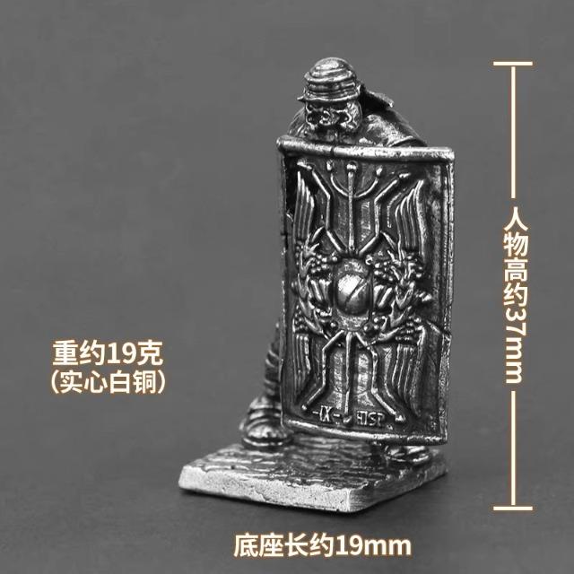 Ancient Rome 9th Legion Metal Soldier Figure Miniature Toy Car Interior Desktop Ornament DIY Paint Collection