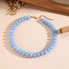 Colorful Round Beads Necklace Fashion Resin Geometric Beads Choker Necklaces for Women Bohemia Jewelry Trendy Summer Gifts