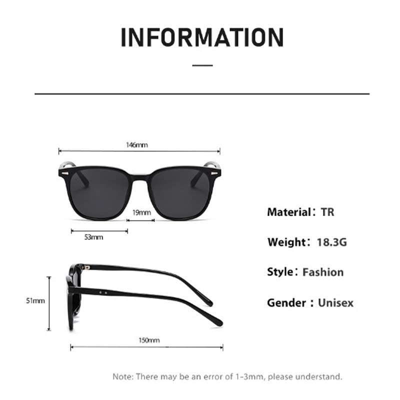 New Fashion Square Sunglasses for Men Women Leopard Frame UV Protection Sun Glasses Casual Driving Outdoor Shades Eyewear