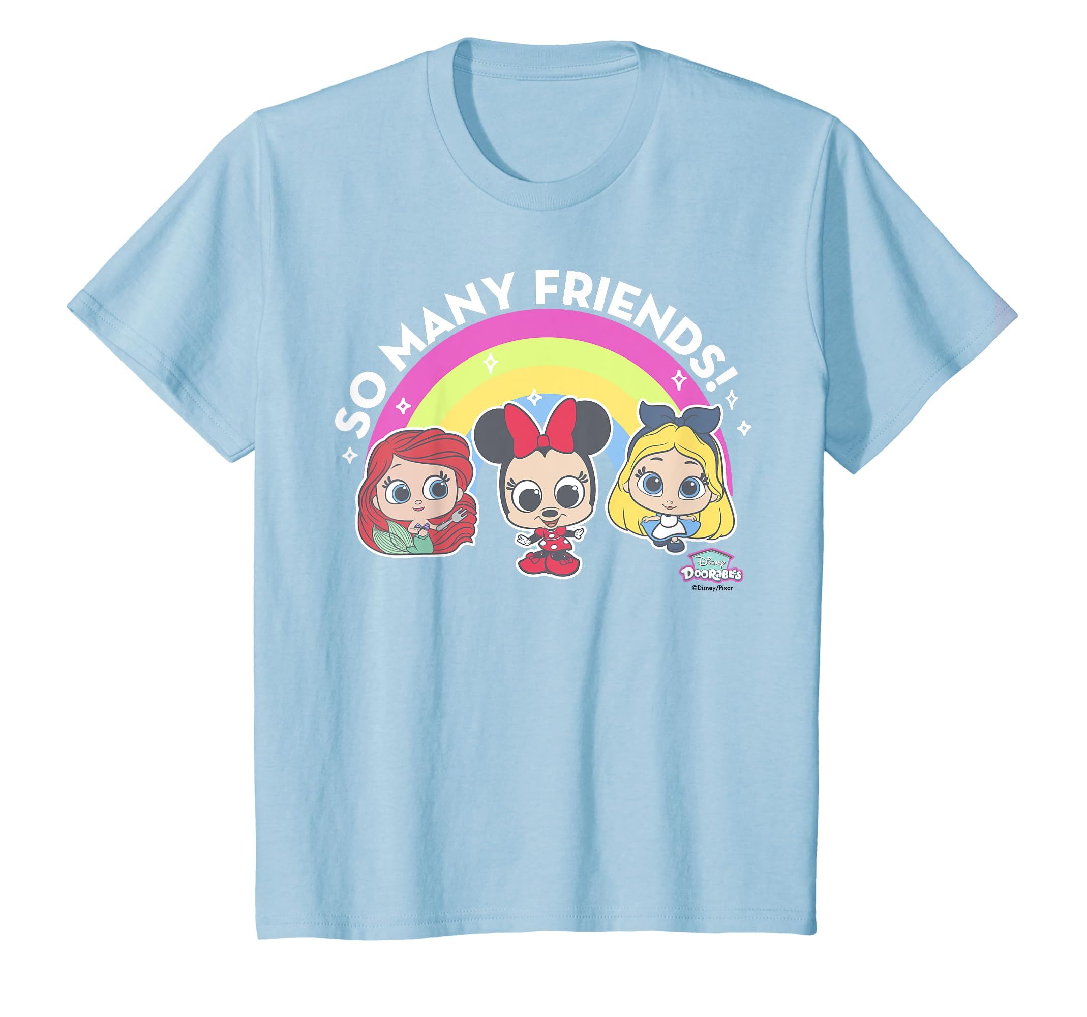 

Детская футболка с графическим принтом Disney Doorables Rainbow Friends синий