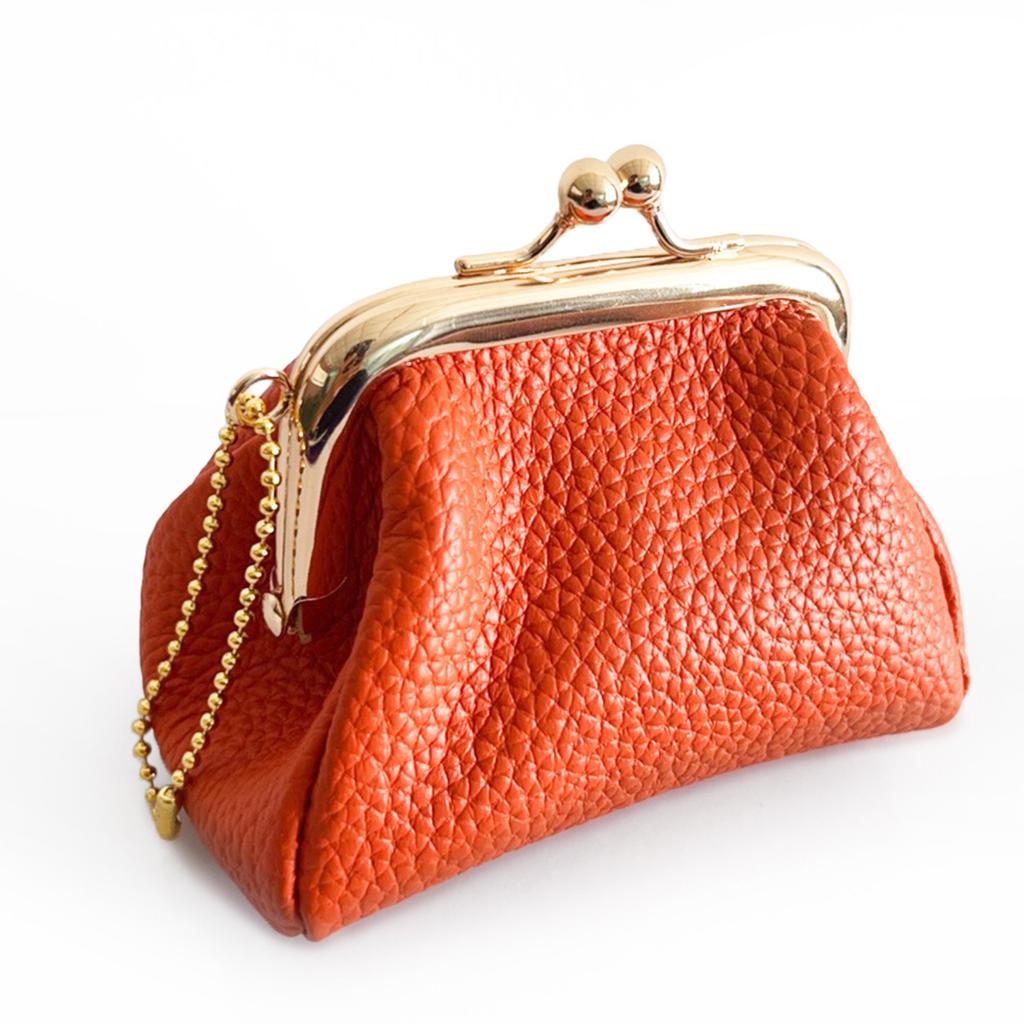 Women's Coin Purse Creative Storage Mouth Gold Bag Japanese Style Small Coin Purse Cowhide Mouth Gold Bag