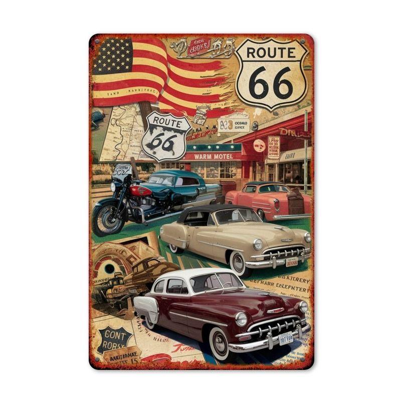 Automotive Metal Decorative Painting: Gifts for Car Lovers Garage Home Style