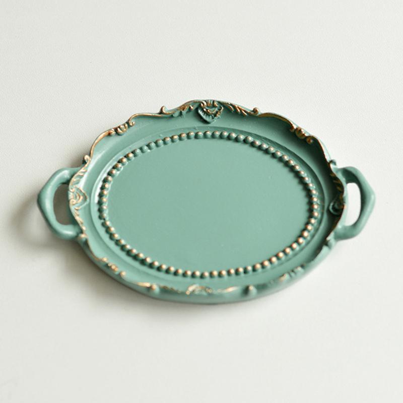 

Декоративная тарелка для ювелирных изделий, скандинавское ожерелье, серьги, лоток для хранения реквизита для фотографий, поднос для демонстрации ювелирных изделий, эстетический декор для комнаты, аксессуары зелёный