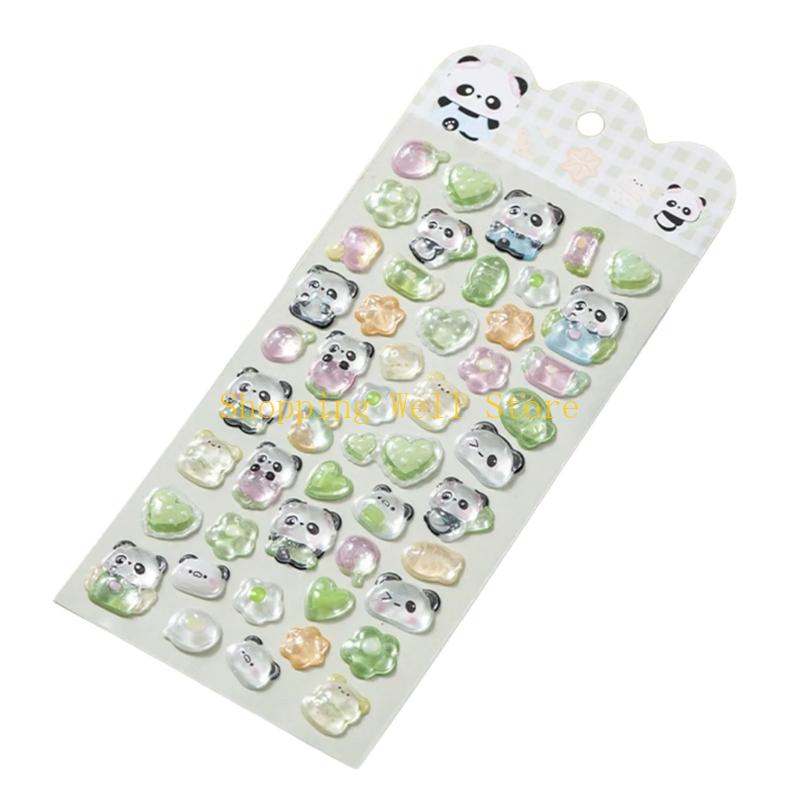KX4B Animal Embossed Sticker For Scrapbooking Notebook Journal Phone Cover Luggage