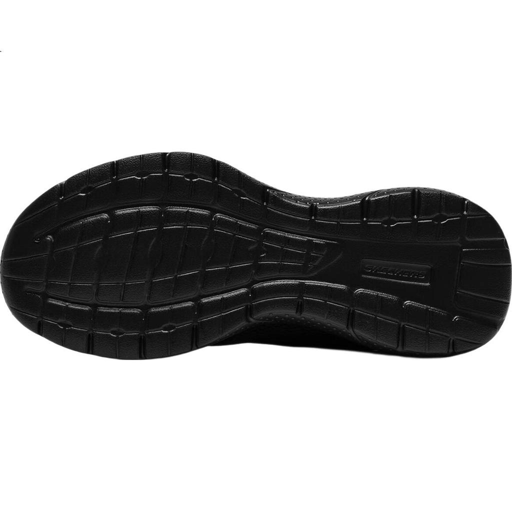 Skechers Men's Mesh Soft Sole Sports Shoes Comfortable Versatile Walking Shoes Breathable Casual Shoes BBK All Black Size 44