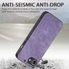 For iPhone 16e Case Shockproof Slim Retro Leather Phone Back Cover