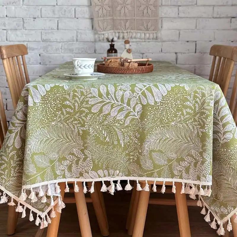 Wodoodporny Obrus Nowoczesny Zwięzły Styl Wzór, Prostokątny Poliester Dekoracja Domowego Pikniku Kuchnia Salon Wesela