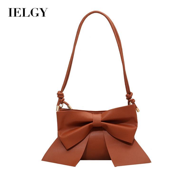 IELGY Fresh and Cute Bowknot Solid Color Casual Shoulder Bag