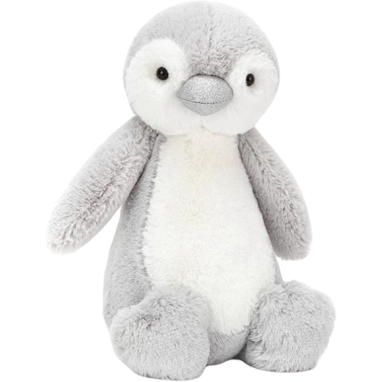 

JELLYCAT Shy Sparkling Penguin Dolls Plush Doll 22cm Height In Sitting Posture