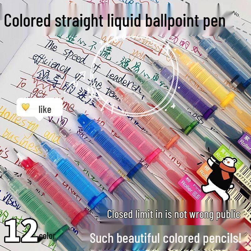 High-Value Colorful Quick-Dry Rollerball Gel Pen 0.5 for Student Highlighting