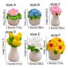 Artificial Mini Flower Potted Resin Resin Flower Model Simulation Potted Plants  For Home Desk