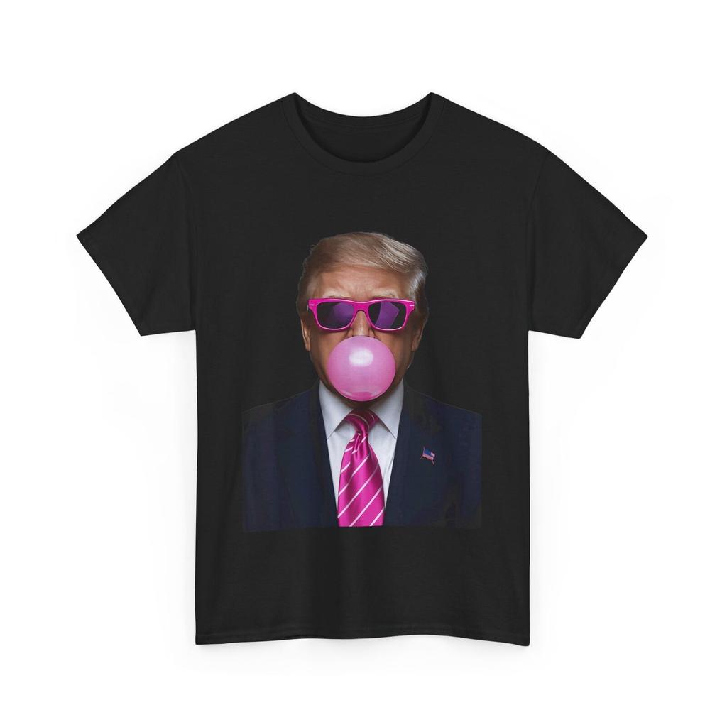 Pink Trump Bubble Gum Shirt 2024 Vote President Funny Cute T-Shirt Mens Womens Tees Top