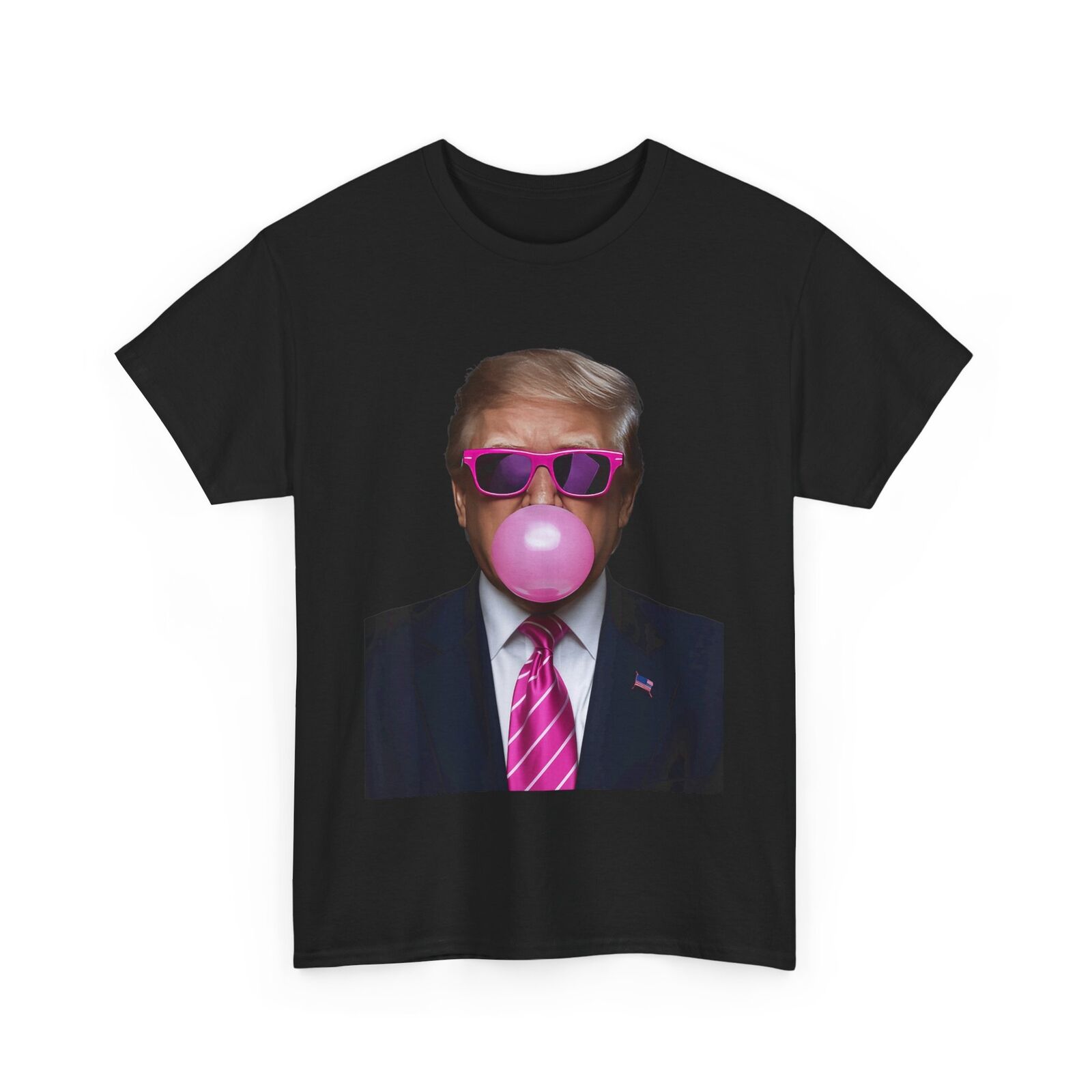 Pink Trump Bubble Gum Shirt 2024 Vote President Funny Cute T-Shirt Mens Womens Tees Top 2XL