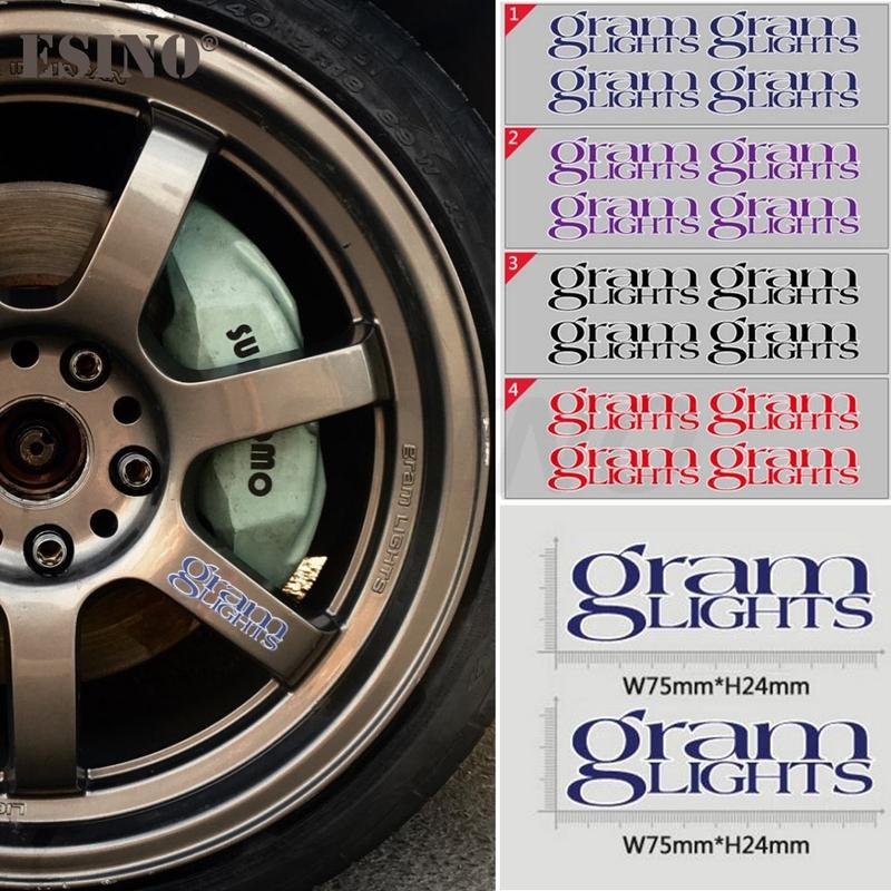 4 x Naklejki Dekoracyjne na Felgi Samochodowe Seria Akcesoria Samochodowe Naklejka do Rays Gram Lights 57C 57CR 57DR 57XR 57Xtreme