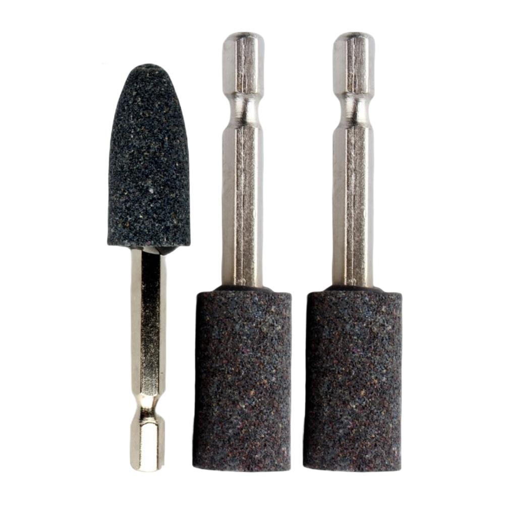 3pcs 16mm Hexagonal Shank Grinding Wheel Ening Head Non-slip Grip Grinding Drill Tool For Metal Wood Glass And Hardened Steel