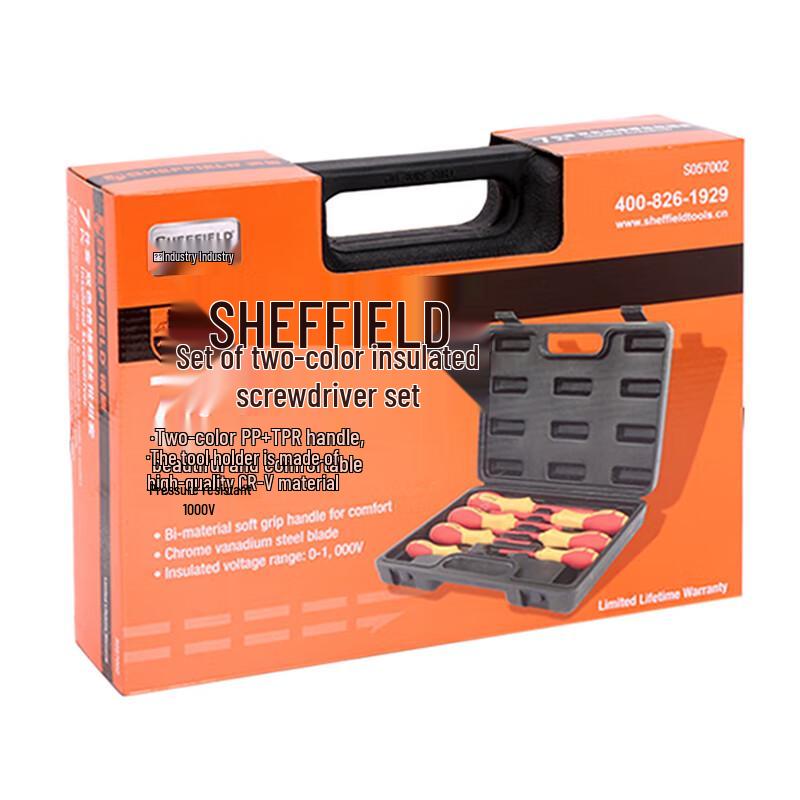 SHEFFIELD S057002 7-Piece VDE Insulated Screwdriver Set
