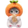 Mofusand Shark Cat Persimmon Head Cover Cat And Peanut Plush Pendant For Kids
