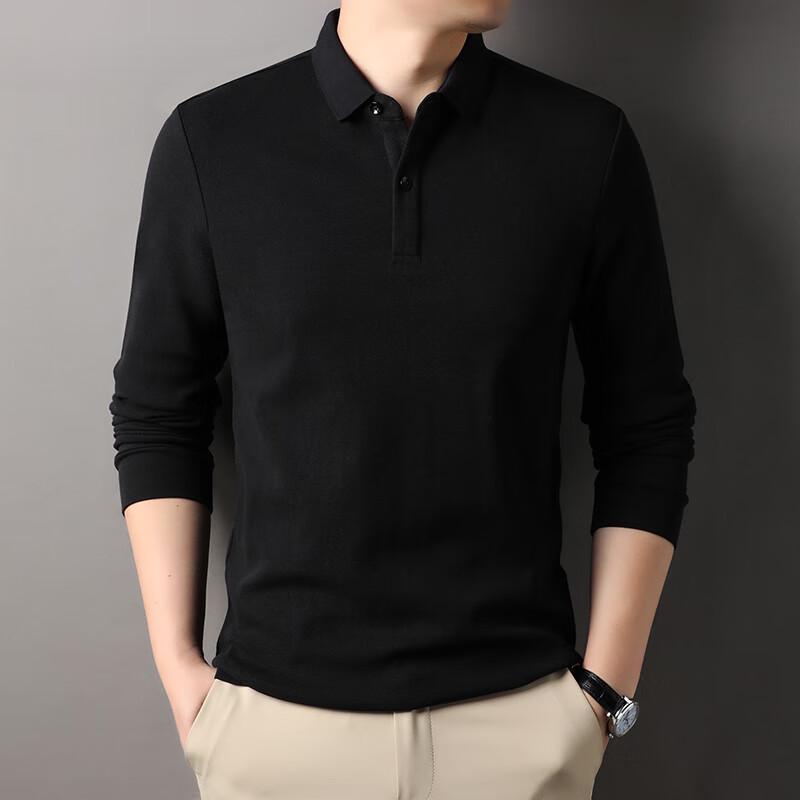 

Firstview Men s Double-Sided Pique Cotton Long Sleeve Polo Shirt XXL