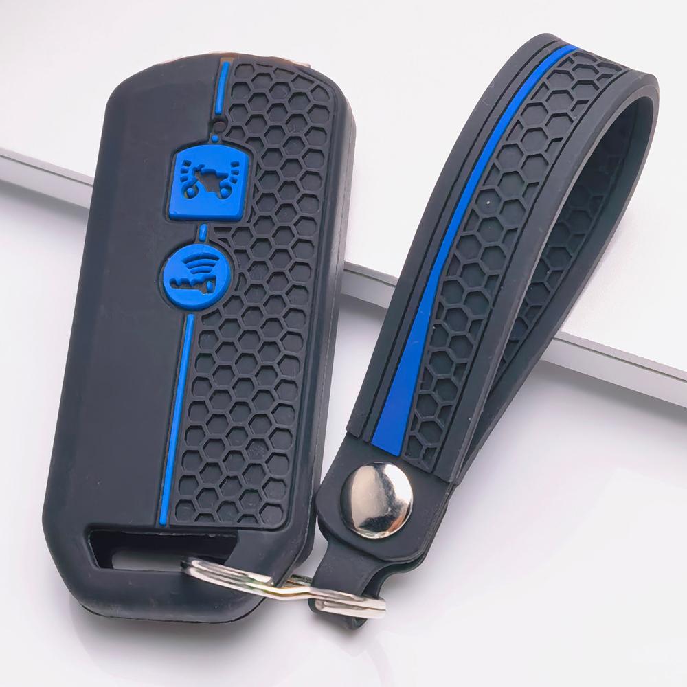 Key Fob Cover for Honda Gold Wing 1800 Africa Twin CRF1100L Rebel 1100 with Keychain Anti-Scratch Guard Shockproof Protection Soft Grip Texture