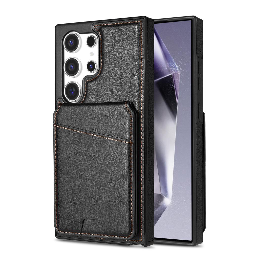 2 In 1 Detachable Vertical Cards Solt Wallet Leather Case For Samsung Galaxy S24 FE S25 Ultra S23 Plus S22 S21 A16 A55 A15 Cover