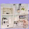 Wooden Desktop Organizer With Drawers For Bedroom And Office Storage
