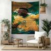 Brazilian Football Celebration Wall Decor Tapestry Art For Pet Memorial Birthdaywedding Party Backdrop Family Gift
