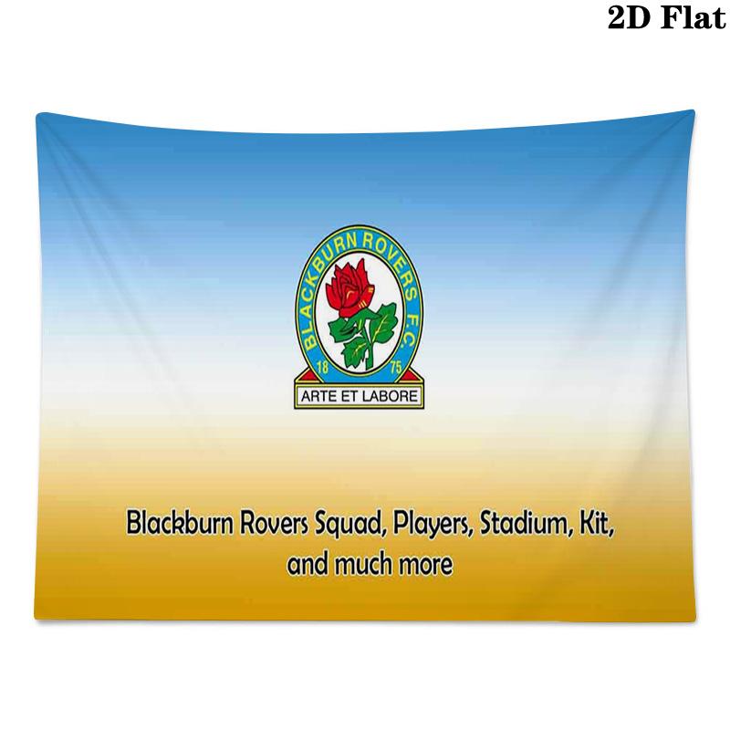 Arazzo da Parete Blackburn Rovers Appeso Estetico alla Parete Coperta in Tessuto Stampato Arazzi Decorativi per Camera da Letto Soggiorno Decorazioni per la Casa