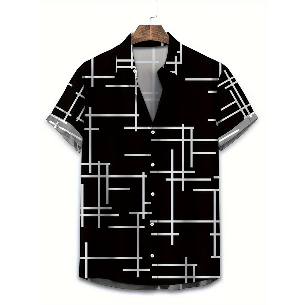 New Men's Large Size Shirts Daily Versatile Comfortable Breathable Short-sleeved Men's Button-down Shirts Fashion Men's Clothing