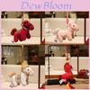 New Year Pony Plush Hanging Ornament With Rabbit Fur Material For Festive Decor