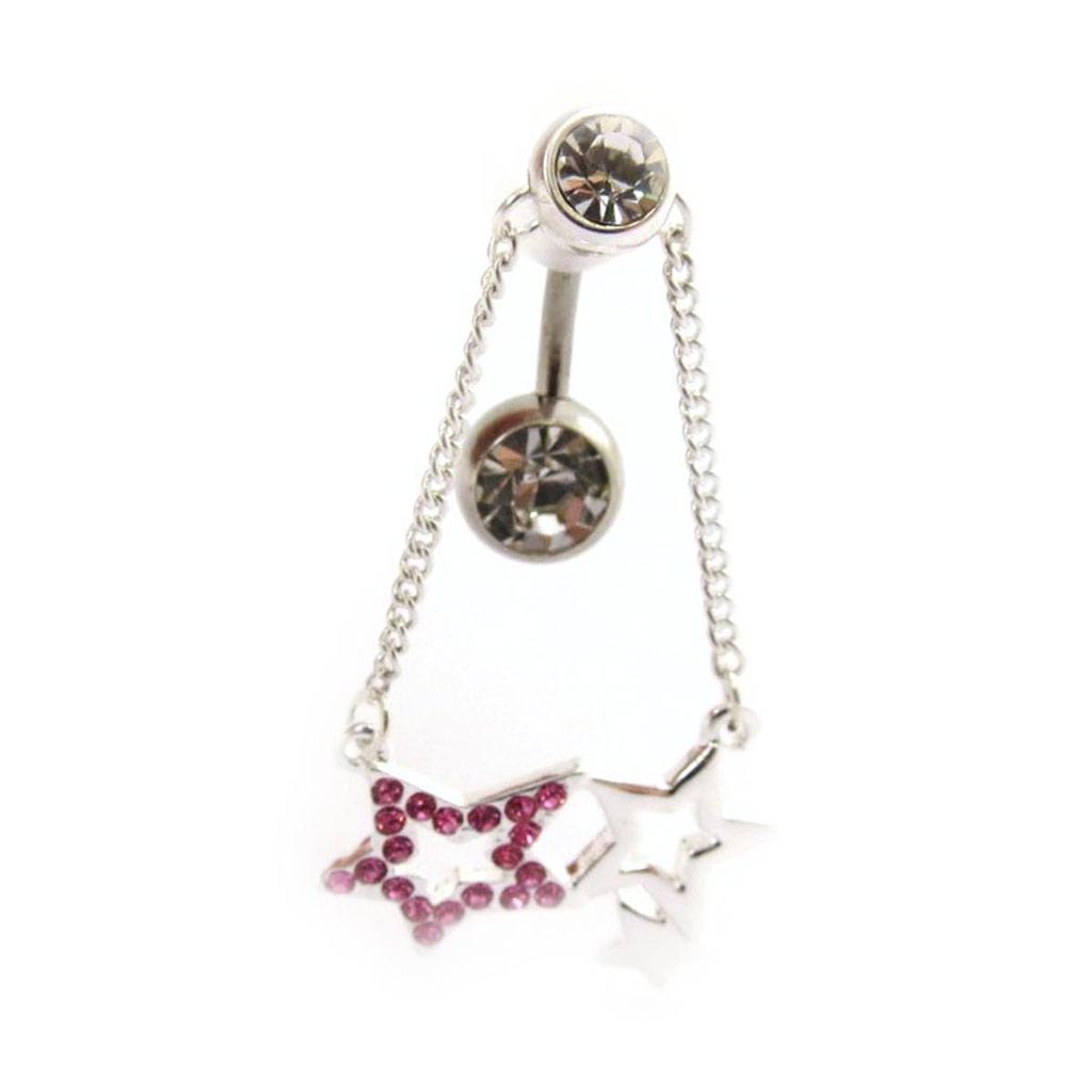 Les Trésors De Lily [J4129] - Rosa „Sterne“-Körperpiercing