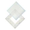 2Pcs Quilting Ruler Square Acrylic DIY Cloth Patch‑Work for Measuring Sewing Embroidery Supplies