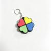 Lucky Four-Leaf Clover Keychain Clickable Buttons Stress Relief Toy Backpack Pendant Party Gift For Kids Adults