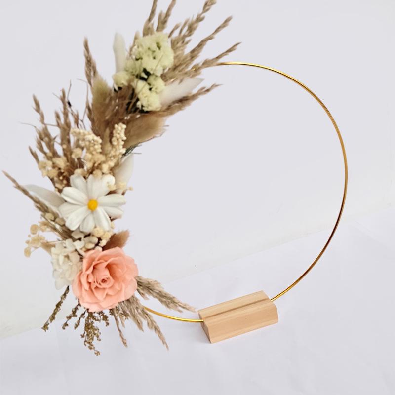 Immortal Flower Iron Art Tassel Fan DIY Hanging Ornament Material Pack - Handmade Gift