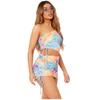 Missy Empire Womens/Ladies Abstract One Shoulder Top & Skirt Set