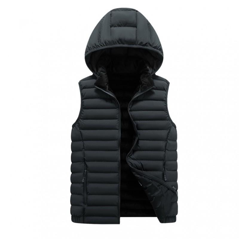 2026 Mens Thick Warm Vest Casual Sleeveless Waistcoat Plus Size Winter Outerwear