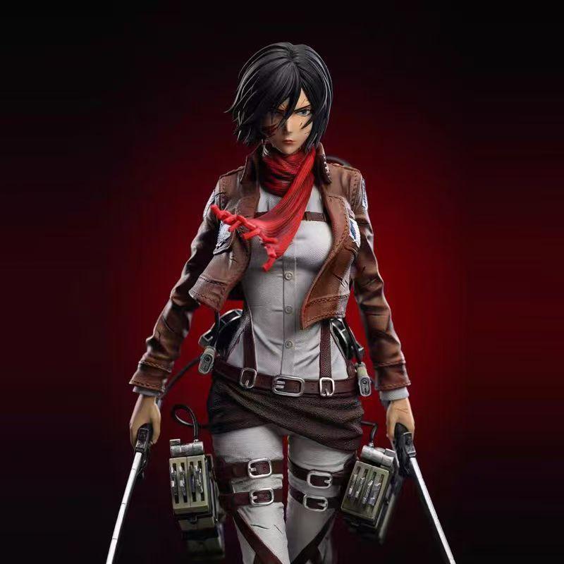 Angriff auf Titan: Mikasa Anime und trendige Spielzeuge können sich 11,41 Zoll/29 cm PVC Favoriten Attack on Table Aufbau anime heiß Spielzeug Geschenk bewegen