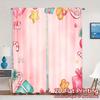 2pcs,Curtains Christmas Bell Presents Stocking (2) Fashionable Popular Curtains Yarn Curtains Thermal Insulation, and Room