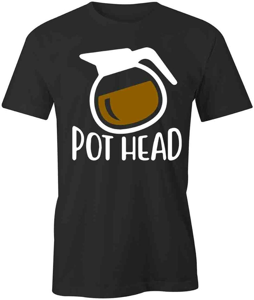 Pot Head Tee Short-Sleeved Cotton CLOTHING HUMOR FUNNY S1BSA784