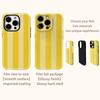 Yellow Pastel Stripes Phone Case for IPhone 17AIR 16E 16 15 14 13 12 11 17 Pro Max Plus Double-layer Back Cover