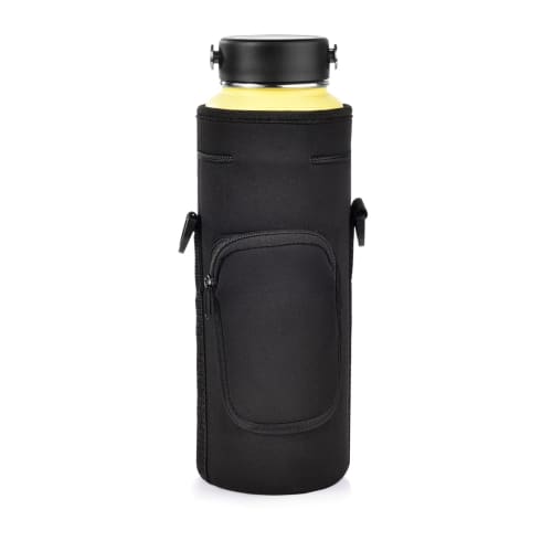 Kuymquat Water Bottle Case, Insulated, Neoprene Water Bottle Cover for 1000ml/1200ml Bottles, with Adjustable Shoulder Strap, Fits Bottles up to 9cm D