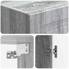 Wall Mounted Cabinet Gray Sonoma 33 x 34.5 x 90 cm Engineered Wood