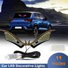 New Product Devil Eye Car LED Decorative Lights Modified 11 Modes USB Big Eye Light Car Personality Decoration Accessories