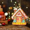 8/16Pcs Candy Color Cottage Hanging Ornaments Mixed Pattern Cabin Hanging Decoration  New Year