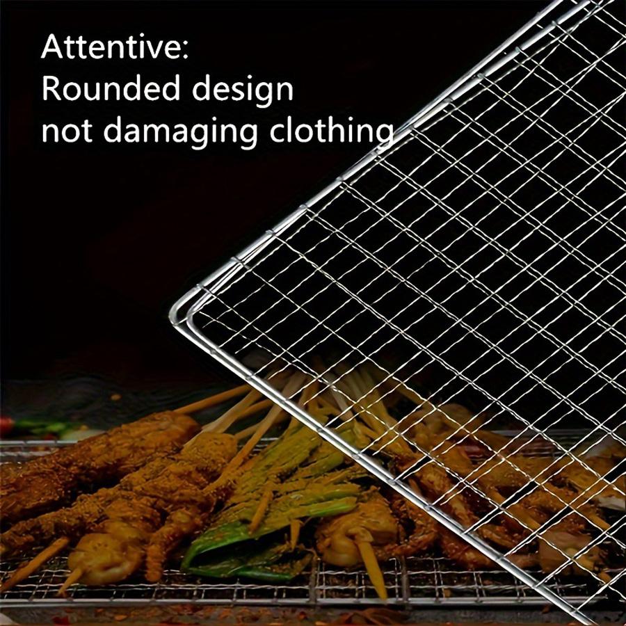 1pc, Grill Basket, BBQ Fish Grill Basket, Heavy Duty Grill Basket For Outdoor Picnic Camping, Grill Accessories, BBQ Accessaries