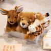 Sale 22Cm Mini Stuffed Forest Animals Bulk Jungle Animal Lovely Toys Lion Tiger Fox Deer Zebra Plush For Birthday Gift